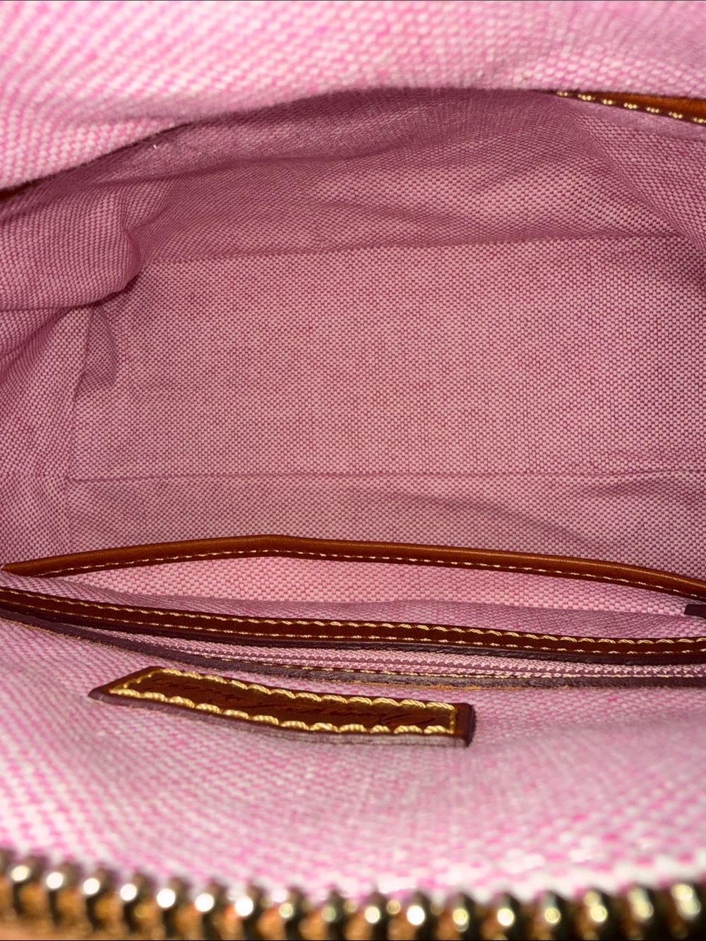 NWT - Dooney & Bourke Dillon Satchel Caramel Pebbled Leather. - Picture 7 of 7